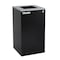 Alpine Industries 87 Gal. 3-Stream Steel Blue Recycling, Green Recycling, and Black Commercial Trash Can Station ALP4450-BLK-KIT35 - alternate 6